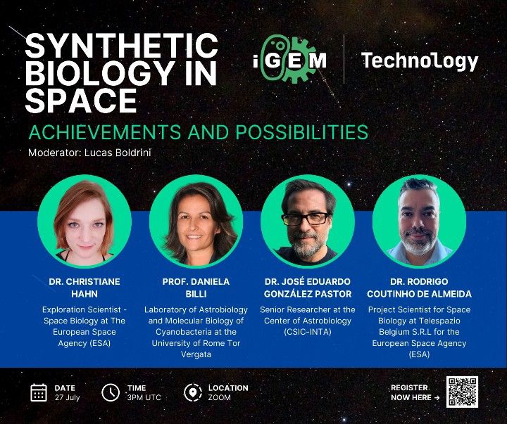 iGEM Webinar “Synthetic Biology in Space – Achievements and Possibilities”